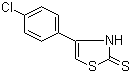 结构式 CAS# 2104-00-9, 4-(4-氯苯基)-4-噻唑啉-2-硫酮