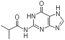 structure of CAS# 21047-89-2, N-(6,7-Dihydro-6-oxo-1H-purin-2-yl)-2-methylpropanamide