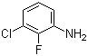 3-氯-2-氟苯胺分子结构 (CAS 2106-04-9)