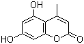 structure of CAS# 2107-76-8, 5,7-Dihydroxy-4-methylcoumarin;5,7-Dihydroxy-4-methylchromen-2-one