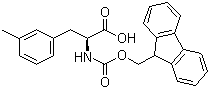 结构式 CAS# 211637-74-0, Fmoc-L-3-甲基苯丙氨酸; N-(9-芴甲氧羰酰基)-L-3-甲基苯丙氨酸