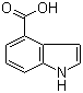 structure of CAS# 2124-55-2, Indole-4-carboxylic acid;1H-4-Indolecarboxylic acid