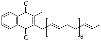 structure of CAS# 2124-57-4, Vitamin K2(35);Menlaquinone 7; Vitamin MK 7; MK-7; (all-E)-2-(3,7,11,15,19,23,27-Heptamethyl-2,6,10,14,18,22,26-octacosaheptaenyl)-3-methyl-1,4-naphthalenedione