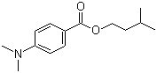 对二甲氨基苯甲酸异戊酯分子结构 (CAS 21245-01-2)