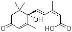 structure of CAS# 21293-29-8, (+)-Abscisic acid;(S)-5-(1-Hydroxy-2,6,6-trimethyl-4-oxo-2-cyclohexen-1-yl)-3-methyl-(2Z,4E)-pentadienoic acid; ABA; Dormin