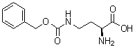 结构式 CAS# 2130-77-0, N4-(苄氧羰基)-L-2,4-二氨基丁酸