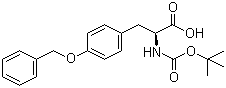 structure of CAS# 2130-96-3, Boc-O-benzyl-L-tyrosine;N-[(tert-Butoxy)carbonyl]-O-benzyl-L-tyrosine; Boc-Tyr(Bzl)-OH