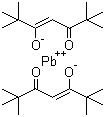 结构式 CAS# 21319-43-7, 双(2,2,6,6,-四甲基-3,5-庚二酮酸)铅