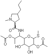 Lincomycin 2,7-diacetate molecular structure (CAS 2132-62-9)