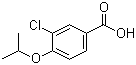 structure of CAS# 213598-07-3, 3-Chloro-4-isopropoxybenzoic acid