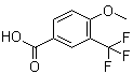 structure of CAS# 213598-09-5, 4-Methoxy-3-trifluoromethylbenzoic acid