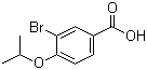 结构式 CAS# 213598-20-0, 3-溴-4-异丙氧基苯甲酸