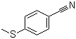 structure of CAS# 21382-98-9, 4-(Methylthio)benzonitrile;4-Cyanothioanisole
