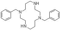 structure of CAS# 214078-93-0, 1,8-Dibenzyl-1,4,8,11-tetraazacyclotetradecane;1,8-Dibenzylcyclam