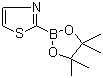 结构式 CAS# 214360-88-0, 1,3-噻唑-2-硼酸频哪醇酯