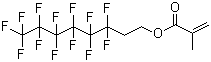 structure of CAS# 2144-53-8, 2-(Perfluorohexyl)ethyl methacrylate;1,1,2,2-Tetrahydroperfluorooctyl methacrylate; 3,3,4,4,5,5,6,6,7,7,8,8,8-Tridecafluorooctyl methacrylate