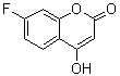 结构式 CAS# 2145-27-9, 7-氟-4-羟基-2H-1-苯并吡喃-2-酮