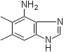 structure of CAS# 21472-09-3, 5,6-Dimethyl-1H-benzimidazol-4-amine
