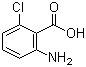 结构式 CAS# 2148-56-3, 2-氨基-6-氯苯甲酸