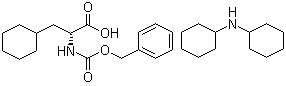 (alphaR)-alpha-[[苄氧羰基]氨基]环己烷丙酸(二环己基铵)盐分子结构 (CAS 214852-64-9)