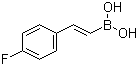 结构式 CAS# 214907-24-1, 反式-2-(4-氟苯基)乙烯基硼酸