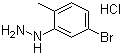 结构式 CAS# 214915-80-7, 5-溴-2-甲基苯肼盐酸盐