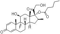Betamethasone 17-valerate molecular structure (CAS 2152-44-5)