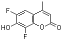 6,8-Difluoro-7-hydroxy-4-methyl-2H-1-benzopyran-2-one molecular structure (CAS 215868-23-8)