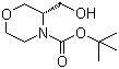 结构式 CAS# 215917-99-0, (3R)-3-(羟甲基)吗啉-4-羧酸叔丁酯