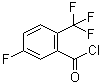 structure of CAS# 216144-70-6, 5-Fluoro-2-(trifluoromethyl)benzoyl chloride;2-Trifluoromethyl-5-fluorobenzoyl chloride; 3-Fluoro-6-trifluoromethylbenzoyl chloride