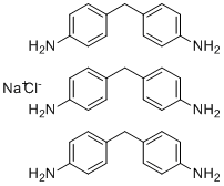 Sodium chloride 4,4'-methylenedianiline (1:1:3) molecular structure (CAS 21646-20-8)