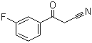 structure of CAS# 21667-61-8, 3-Fluorobenzoylacetonitrile;3-(3-Fluorophenyl)-3-oxopropanenitrile