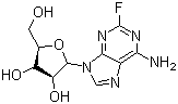 structure of CAS# 21679-14-1, Fludarabine;9-bata-D-Arabinofuranosyl-2-fluoroadenine; 2-Fluoroadenine-9-bata-D-arabinofuranoside