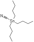 三丁基锡烷甲腈分子结构 (CAS 2179-92-2)