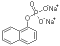 structure of CAS# 2183-17-7, 1-Naphthalenol dihydrogen phosphate disodium salt;1-Naphthyl disodium orthophosphate
