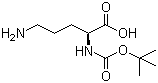 structure of CAS# 21887-64-9, Boc-L-ornithine;Boc-Orn-OH; N-(tert-butoxycarbonyl)-L-ornithine