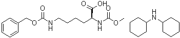 N2-(Methoxycarbonyl)-N6-[(phenylmethoxy)carbonyl]-L-lysine compd. with N-cyclohexylcyclohexanamine (1:1) molecular structure (CAS 218938-69-3)