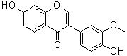 structure of CAS# 21913-98-4, 7,4'-Dihydroxy-3'-methoxyisoflavone;3'-Methoxydaidzein