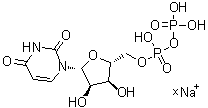 结构式 CAS# 21931-53-3, 尿苷 5'-(三氢焦磷酸酯)钠盐; 5'-二磷酸尿苷钠盐