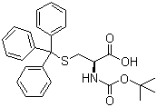 N-Boc-S-Trityl-L-cysteine molecular structure (CAS 21947-98-8)