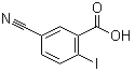 structure of CAS# 219841-92-6, 5-Cyano-2-iodobenzoic acid;2-Iodo-5-cyanobenzoic acid