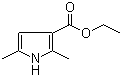 Ethyl 2,5-dimethylpyrrole-3-carboxylate molecular structure (CAS 2199-52-2)