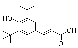 3,5-二叔丁基-4-羟基肉桂酸分子结构 (CAS 22014-01-3)