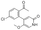 structure of CAS# 2201839-83-8, 4-(2-Acetyl-5-chlorophenyl)-5-methoxypyridin-2(1H)-one