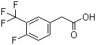 结构式 CAS# 220227-47-4, 4-氟-3-(三氟甲基)苯乙酸