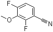 structure of CAS# 220353-20-8, 2,4-Difluoro-3-methoxybenzonitrile