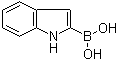 结构式 CAS# 220396-46-3, 吲哚-2-基硼酸