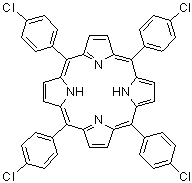 meso-Tetrakis(4-chlorophenyl)porphine molecular structure (CAS 22112-77-2)