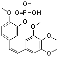 Combretastatin A4 phosphate molecular structure (CAS 222030-63-9)