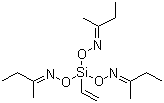 structure of CAS# 2224-33-1, Vinyltris(methylethylketoxime)silane;Vinyltris(methylethylketoximino)silane; Tri(2-butaneneoxime)vinylsilane; Vinyltris(2-butylidenaminooxy)silane